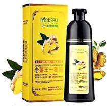 Mokeru Hair Dyeing Shampoo With Ginger Essence, Black, 500Ml