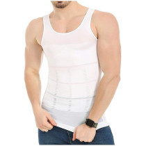 Otherh Men'S Slimming Body Shaper Vest, White, L