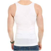 Otherh Men'S Slimming Body Shaper Vest, White, L