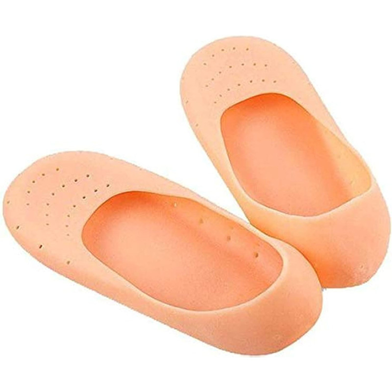 Silicone Gel Heel Protective Socks For Dry, Cracked Heels, Rough Skin, Dead Skin, Calluses Remover For Men And Women