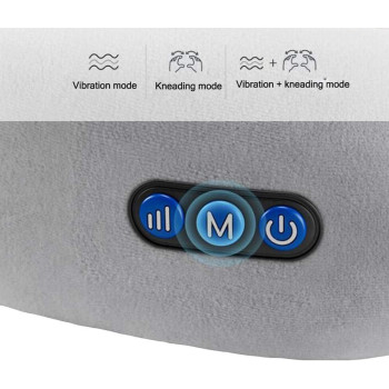 Ltaol Electric Neck Massage Pillow, U Shape Rechargeable Adjustable Dual Movement Breathable Fabric 3D Memory Foam Intelligent Chip Control