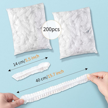 Yu Well Artc Elastic Food Storage Covers Plastic Adjustable Sealing Bowl Lids, 200 Pieces