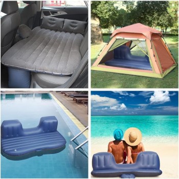 Haitral Portable Travel Camping Inflatable Mattress With Pillow Fits Most Car Models For And Car, Flitaing Bed, Floating Bed