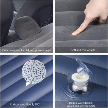 Haitral Portable Travel Camping Inflatable Mattress With Pillow Fits Most Car Models For And Car, Flitaing Bed, Floating Bed