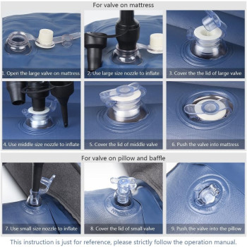 Haitral Portable Travel Camping Inflatable Mattress With Pillow Fits Most Car Models For And Car, Flitaing Bed, Floating Bed