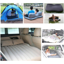 Car Travel Bed, Suv Air Mattresses Inflatable For Camping Children Rear Double Adjustable Sleeping Pad Airbed Seat Cover Cushion Flocking Cloth Mvp With Pump