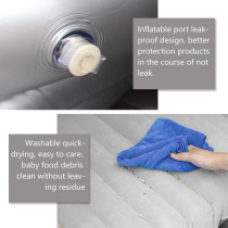 Car Travel Bed, Suv Air Mattresses Inflatable For Camping Children Rear Double Adjustable Sleeping Pad Airbed Seat Cover Cushion Flocking Cloth Mvp With Pump