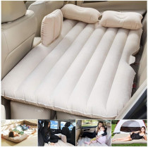Car Travel Bed, Suv Air Mattresses Inflatable For Camping Children Rear Double Adjustable Sleeping Pad Airbed Seat Cover Cushion Flocking Cloth Mvp With Pump