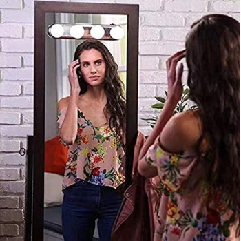 4 Bulb Led Makeup Mirror Light Suction Cup Installation Dressing Table Vanity Light Bathroom Wall Lamp