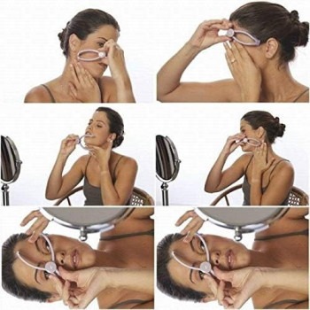 Piesome Eyebrow Face And Body Hair Threading And Removal System, Tweezers For Eyebrows, Threading Tool, Threading Machine For Women, Threading Epilators For Women, Purple