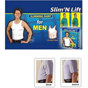 Fantastic Gadget Men Corset, Underwear Shapewear Slim Body Shaper, Large