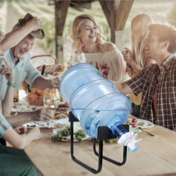Water Dispenser Stand And Water Jug Dispenser, Portable Stainless Steel Water Jug Stand Bottle Drink Holder Rack