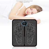 Electric Ems Leg Reshaping Foot Muscle Massage Pulse Relaxation Massager Mat, Black
