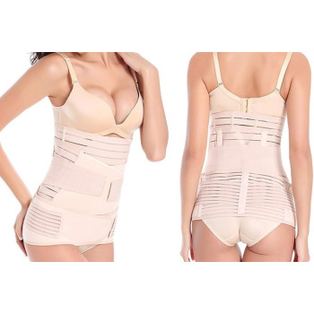 Cbecgit Postpartum Support Recovery Belly Belt, A Set Of Abdomen With Three Sets Of Ventral Caesarean Section With A Breathable Corset Abdomen Novice Mother Pregnant Woman Gift, Xl