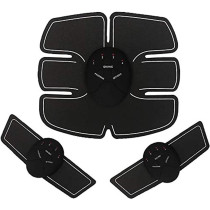 Smart Abs Six Pack Electrical Muscle Training Stimulation Gear Body Shape, Black