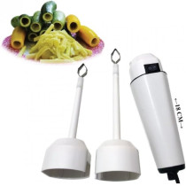Vegi Drill Electric Corer Drill, Handheld Vegetable Corer For Home Kitchen Utensil, White