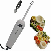 Vegi Drill Electric Corer Drill, Handheld Vegetable Corer For Home Kitchen Utensil, White