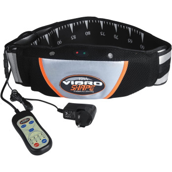 Vinteky Slimming Vibro Shape Professional Vibration Tone Body Belt Tummy Massager Weight Loss, Black