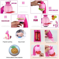 Indigo Drawing Projector For Kids With Light Music, Smart Projection Painting Set, Child Educational Learning Toys, Pink
