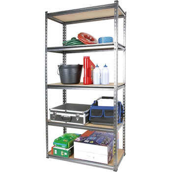 My Choice 5 Shelf Metal Body Rack Storage Organizer, 86 x 36 x 183 Cm