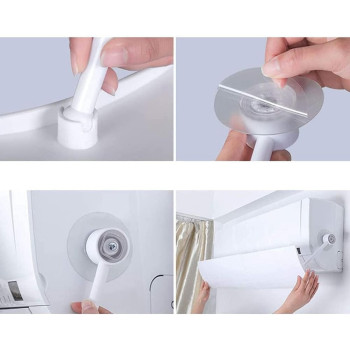 Adjustable Air Conditioner Deflector With Telescopic Windshield For Home