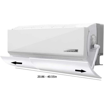Adjustable Air Conditioner Deflector With Telescopic Windshield For Home