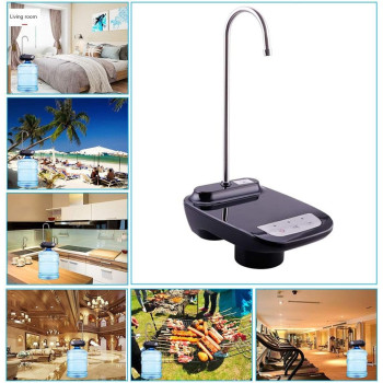 Rocomoco Drinking Water Dispenser Pump, Low Noise Usb Charging Automatic Water Pump For Universal 2-5 Gallon Bottle, Electric Portable Water Bottle Dispenser For Kitchen, Home, Office, Camp