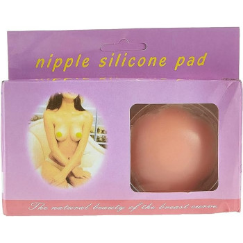 Reusable Silicone Nipple Cover Invisible Self Adhesive Silicone Breast Pads Breathable Round Shape