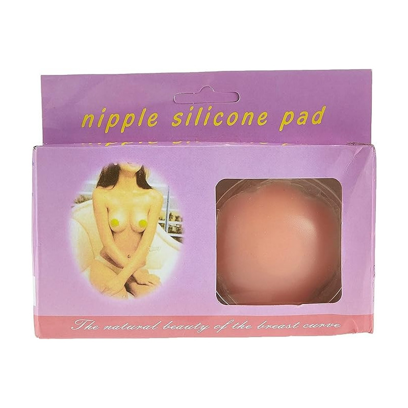 Reusable Silicone Nipple Cover Invisible Self Adhesive Silicone Breast Pads Breathable Round Shape