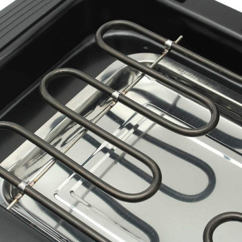 Haoxuan Electric Barbecue Grill, Non-Stick Barbecue Machine 5-Level Adjustable 2000W Household Electric Barbecue Grill Camping-Cooking And Barbecue Grill-Indoor Barbecue Grill-Easy To Clean