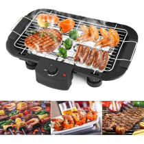 Haoxuan Electric Barbecue Grill, Non-Stick Barbecue Machine 5-Level Adjustable 2000W Household Electric Barbecue Grill Camping-Cooking And Barbecue Grill-Indoor Barbecue Grill-Easy To Clean