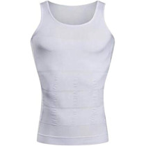 Body Shaper Vest Tops Tummy Waist Underwear Beer Belly Slimmer For Men, Medium