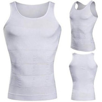 Body Shaper Vest Tops Tummy Waist Underwear Beer Belly Slimmer For Men, Medium