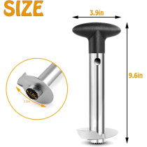Fvilipus Stainless Steel Pineapple Core Remover Tool For Home And Kitchen With Sharp Blade For Diced Fruit Rings All In One Pineapple Tool Peeler Slicer Cut Pineapple Quick