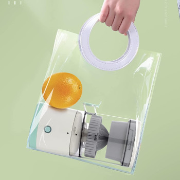 Biki Electric Citrus Juicer, Hands Free Portable Usb Charging Powerful Electric Juicer Cordless Fruit Juicer, Multi Functional 1-Button Easy Press Lemon Orange Squeezer Machine For Kitchen