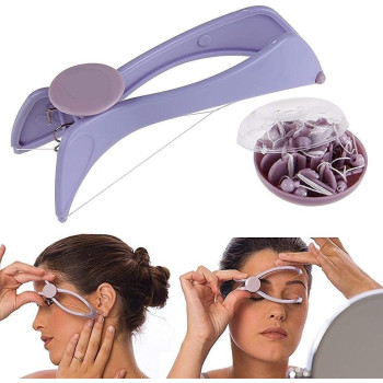 Firefactory Eyebrow Face And Body Hair Threading And Removal System/Tweezers Tool Machine For Women, Purple