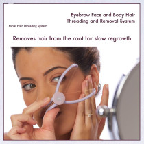 Firefactory Eyebrow Face And Body Hair Threading And Removal System/Tweezers Tool Machine For Women, Purple
