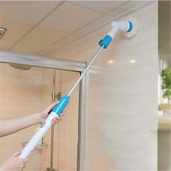 Fywzgg Scrubber Electric Spin Power Scrubbing Cleaning Brush For Floor Bathroom Wall Toilet Bathtub Swimming Pool Tire Rechargeable Extendable Tool