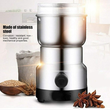 Rk-9 Multifunctional Coffee Grinder, One Button On/Off Electric Coffee Grinder, Stainless Steel Spice Grinder, Coffee Bean Grinder, Nuts Grinder With 350 W Motor And Stainless Steel Blade