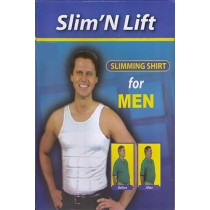 Slim N Lift Slimming Shirt For Men, 3Xl (White)