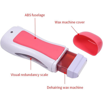 Single Cartridge Wax Heater Machine Waxing Kit Wax Warmer For Body Hair Removal With 100 Pieces Wax Paper Strip And 100G Cartridge Wax Honey, Set Of 3