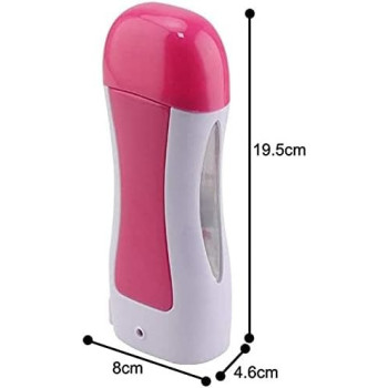 Single Cartridge Wax Heater Machine Waxing Kit Wax Warmer For Body Hair Removal With 100 Pieces Wax Paper Strip And 100G Cartridge Wax Honey, Set Of 3