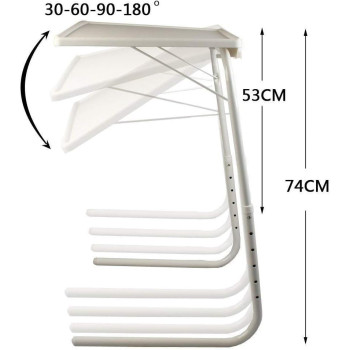 Foldable Portable Adjustable Laptop Desk Bed Office Mate Tv Dinner Au Tray Table