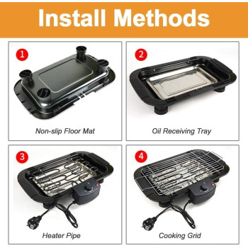 Electric Barbeque Grill 2000W Tandoori Maker, Model 7001