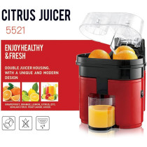 Jxkjbgrn Electric Twin Citrus Juicer, Professional Orange And Lemon Squeezer, Cut And Squeeze Juice Extractor With Anti-Drip Valve, Fast Efficient 90W Electric Orange Fresh Juicer Cutter