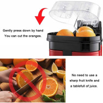 Jxkjbgrn Electric Twin Citrus Juicer, Professional Orange And Lemon Squeezer, Cut And Squeeze Juice Extractor With Anti-Drip Valve, Fast Efficient 90W Electric Orange Fresh Juicer Cutter