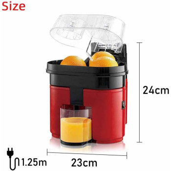 Jxkjbgrn Electric Twin Citrus Juicer, Professional Orange And Lemon Squeezer, Cut And Squeeze Juice Extractor With Anti-Drip Valve, Fast Efficient 90W Electric Orange Fresh Juicer Cutter
