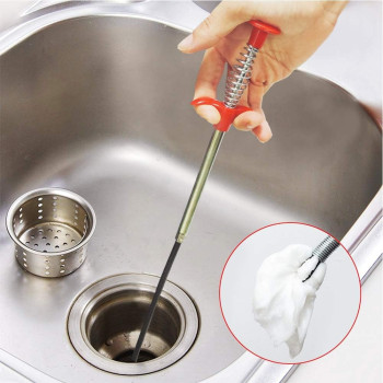 Pearlish The Plumbing Drain Snake Hair Clog Remover Catcher Sink Cleaner Home Improvement Tools 1 Pack