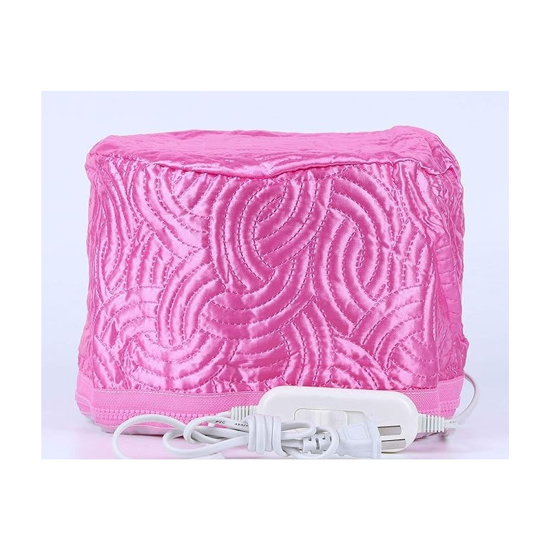 Hair Steamer Beauty Nourishing Thermal Treatment Cap With 3 Mode Temperature Control, Pink