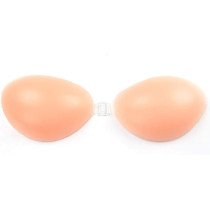 Double Thickening Silicone Invisible Chest Strap Deep V Strapless Bra (D)